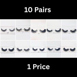 10 Pairs of 3D Faux Mink Eyelashes